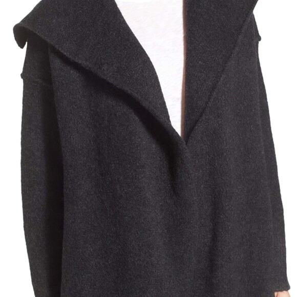 JAMES PERSE Blanket Coat in Charcoal Gray  Merino Wool Yak Hair  SZ XS - Picture 5 of 12
